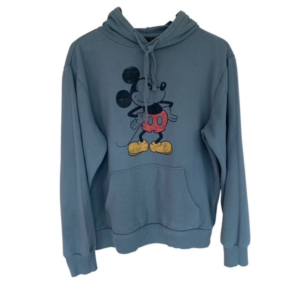 Disney Sage Green Mickey Mouse Hoodie - Medium